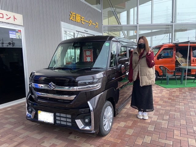 ☆新車スペーシアカスタムをご購入頂きましたO様☆