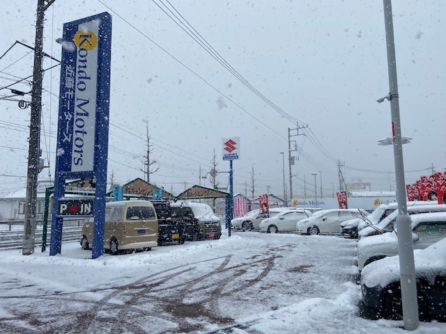 久々の積雪！！